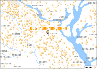 map of Dost Muhammad Khān