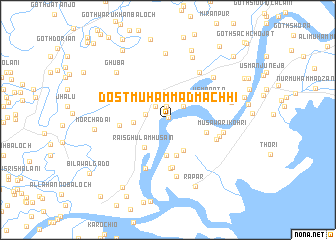 map of Dost Muhammad Māchhi