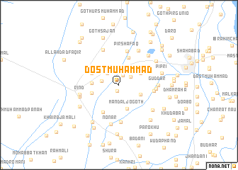 map of Dost Muhammad