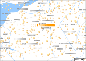 map of Dost Muhammad