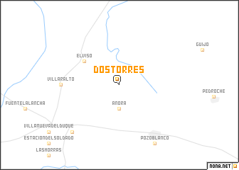 map of Dos Torres