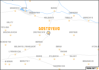 map of Dostoyevo