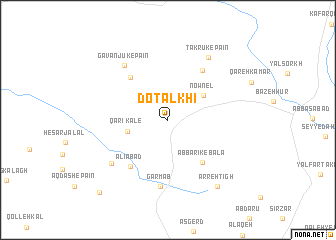 map of Do Talkhī