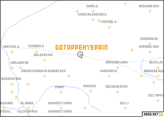 map of Do Tappeh-ye Pāʼīn