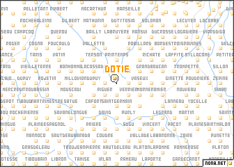 map of Dotie