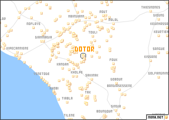 map of Dôtor