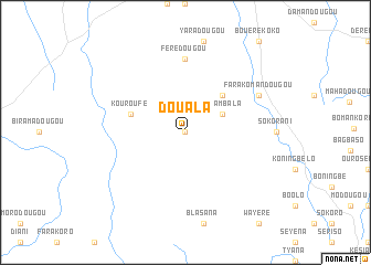 map of Douala