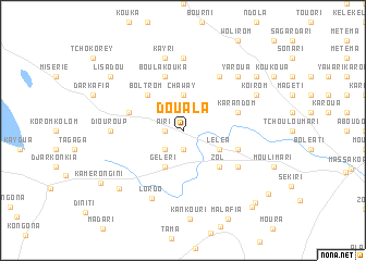 map of Douala