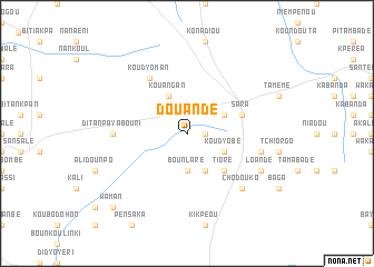 map of Douandé