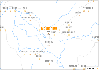 map of Douanes