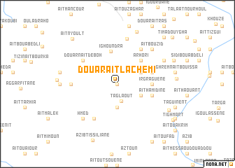 map of Douar Aït Lachemi