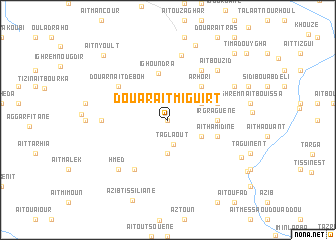 map of Douar Aït Miguirt