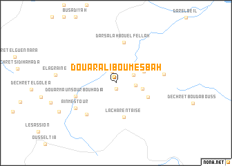 map of Douar Ali Bou Mesbah