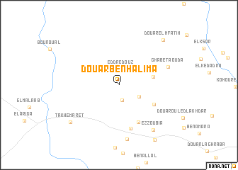 map of Douar Ben Halima