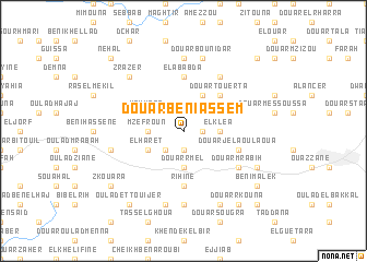 map of Douar Beni Assem