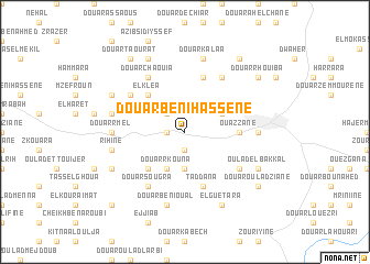 map of Douar Beni Hassene