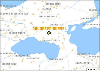 map of Douar Beni Oussel