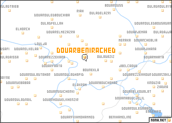 map of Douar Beni Rached