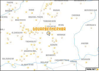 map of Douar Ben Merhba