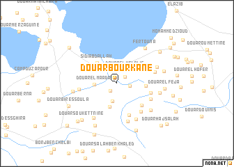 map of Douar Bou Rkane