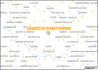 map of Douar Cheïkh Beni Hamou