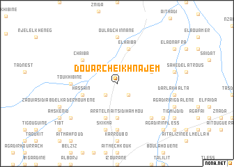 map of Douar Cheïkh Najem