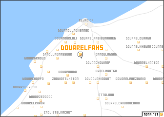 map of Douar el Fahs