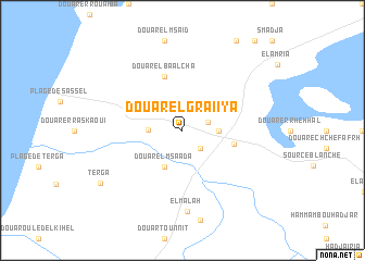 map of Douar el Graïiya