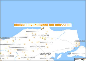 map of Douar el Haj Mohammed Ben Hassene