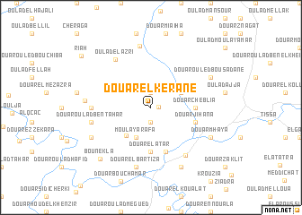 map of Douar el Kerane