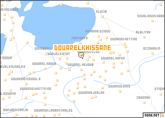 map of Douar el Khissane