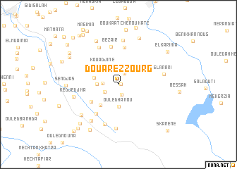 map of Douar ez Zourg