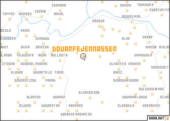 map of Douar Fej en Nasser