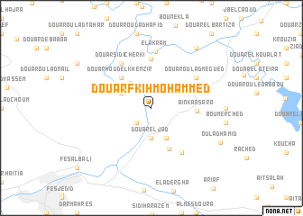 map of Douar Fkih Mohammed