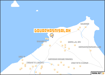 map of Douar Hasni Salah