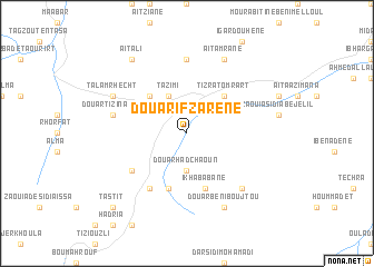 map of Douar Ifzarene