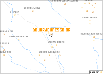 map of Douar Jouf es Sbiba