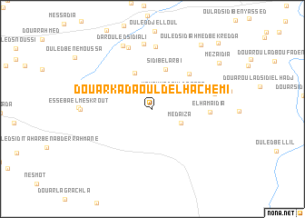 map of Douar Kada Ould el Hachemi