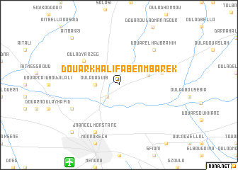 map of Douar Khalifa Ben Mbarek