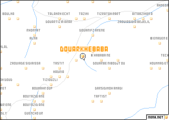 map of Douar Khebaba