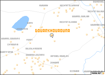 map of Douar Khouaouna