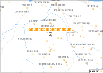 map of Douar Kouider en Noual