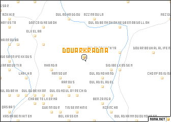 map of Douar Kradna