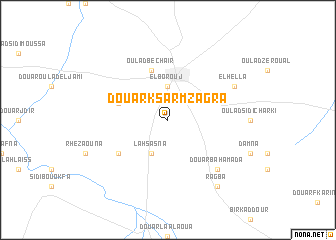 map of Douar Ksar Mzagra