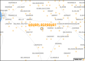 map of Douar Lagraouat