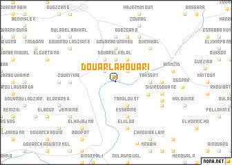 map of Douar Lahouari