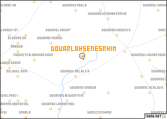 map of Douar Lahsene Srhim