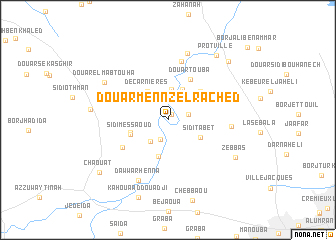 map of Douar Mennzel Rached