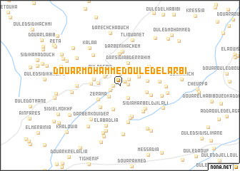 map of Douar Mohammed Ouled el Arbi