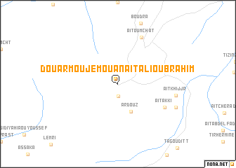 map of Douar Moujemoua nʼAit Alï Ou Brahim